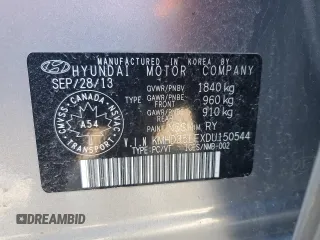2013 Hyundai Elantra GT with VIN KMHD35LEXDU150544, listed as a Copart auction lot 47969305 with 115,059 mi miles and Salvage Title. Bid and sale history available at carsss.com. Image 13.