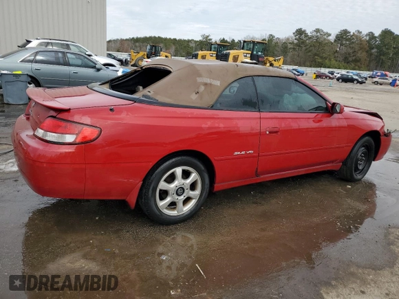 2000 Toyota Solara SE with VIN 2T1FF22P7YC420225, listed as a Copart auction lot 41777605 with Not Provided miles and Salvage Title. Bid and sale history available at DreamBid. Image 3.