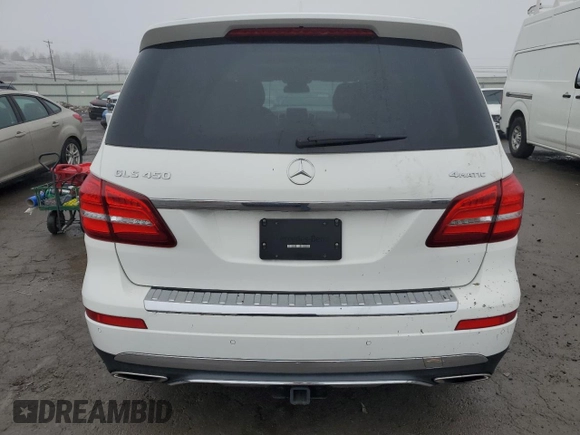 2017 Mercedes-Benz GLS 450 with VIN 4JGDF6EE1HA994750, listed as a Copart auction lot 39524274 with 96,865 mi miles and . Bid and sale history available at DreamBid. Image 6.