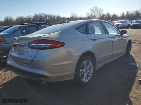 2018 Ford Fusion Hybrid S with VIN 3FA6P0UUXJR122858, listed as a Copart auction lot 85801834 with 0 mi miles and Salvage Title. Bid and sale history available at carsss.com. Image 3.