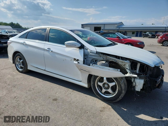 2012 Hyundai Sonata Hybrid with VIN KMHEC4A47CA055139, listed as a Copart auction lot 60082025 with 221,911 mi miles and Salvage title. Bid and sale history available at DreamBid. Image 4.