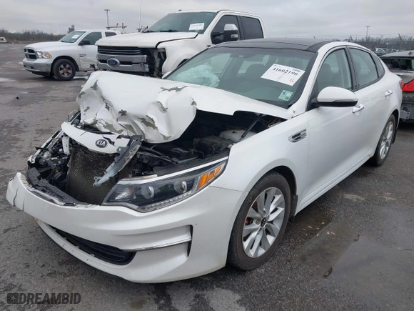 2016 Kia Optima EX with VIN 5XXGU4L30GG120518, listed as a IAAI auction lot 41602190 with 116,268 mi miles. Bid and sale history available at carsss.com. Image 17.