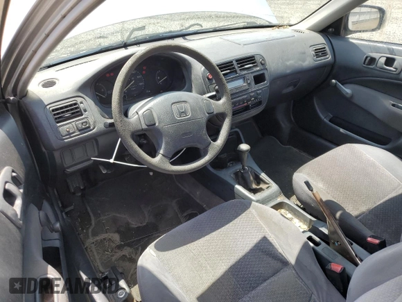 1997 Honda Civic DX with VIN 1HGEJ6128VL021000, listed as a Copart auction lot 56716604 with 152,654 mi miles and Salvage Title. Bid and sale history available at carsss.com. Image 8.