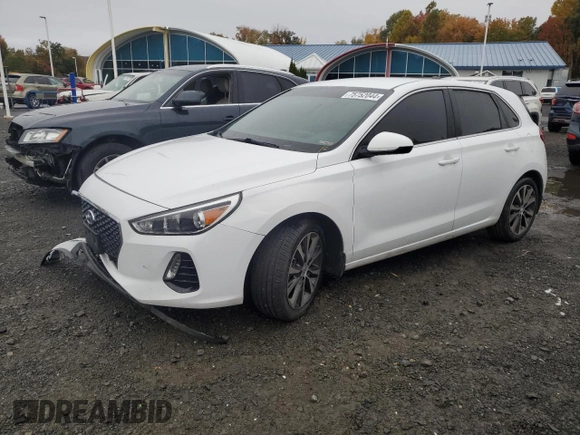 2020 Hyundai Elantra GT with VIN KMHH35LE2LU137688, listed as a Copart auction lot 75752044 with 76,200 mi miles and Salvage Title. Bid and sale history available at carsss.com. Image 1.