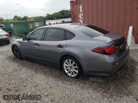 2018 Infiniti Q70 Luxe with VIN JN1BY1PP6JM330555, listed as a Copart auction lot 59846424 with 55,438 mi miles and Salvage title. Bid and sale history available at DreamBid. Image 2.