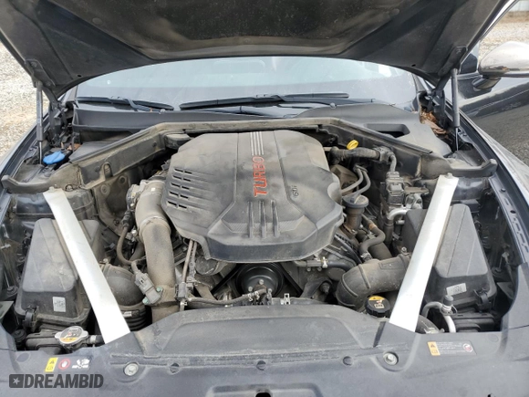 2019 Kia Stinger GT with VIN KNAE35LCXK6052653, listed as a Copart auction lot 87484244 with 158,319 mi miles and Salvage Title. Bid and sale history available at carsss.com. Image 12.