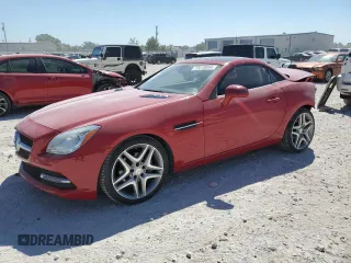 2014 Mercedes-Benz SLK-Class SLK 250 with VIN WDDPK4HA5EF085604, listed as a Copart auction lot 72010054 with 55,360 mi miles and Salvage Title. Bid and sale history available at carsss.com. Image 1.