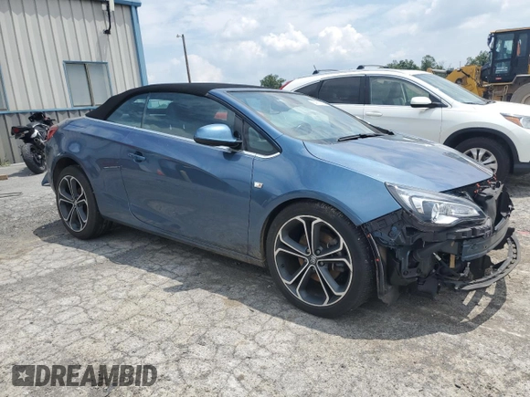 2017 Buick Cascada with VIN W04WG3N53HG018548, listed as a Copart auction lot 64110975 with 59,973 mi miles and Salvage title. Bid and sale history available at DreamBid. Image 4.