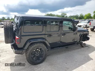 2020 Jeep Wrangler Unlimited Sahara High Altitude with VIN 1C4HJXEG1LW324669, listed as a Copart auction lot 56554095 with 42,098 mi miles and Salvage title. Bid and sale history available at DreamBid. Image 3.