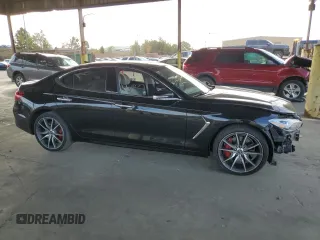 2019 Genesis G70 Advanced with VIN KMTG34LE9KU020958, listed as a Copart auction lot 78902674 with 104,144 mi miles and Salvage Title. Bid and sale history available at DreamBid. Image 4.