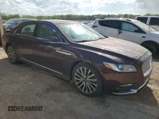 2017 Lincoln Continental Select with VIN 1LN6L9SP5H5623804, listed as a Copart auction lot 51661495 with 180,616 mi miles and Salvage title. Bid and sale history available at DreamBid. Image 4.