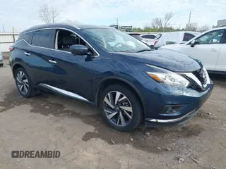 2018 Nissan Murano SL with VIN 5N1AZ2MH8JN191043, listed as a IAAI auction lot 41869424 with 27,288 mi miles. Bid and sale history available at carsss.com. Image 1.
