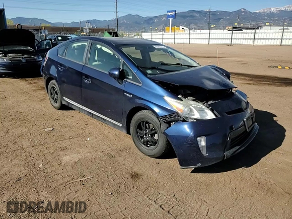 2013 Toyota Prius One with VIN JTDKN3DU8D1698558, listed as a Copart auction lot 53392615 with Not Provided miles and Salvage Title. Bid and sale history available at DreamBid. Image 10.