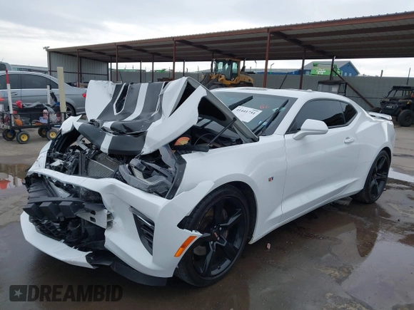 2018 Chevrolet Camaro 2SS with VIN 1G1FH1R79J0152443, listed as a IAAI auction lot 41441751 with 52,384 mi miles and . Bid and sale history available at DreamBid. Image 2.
