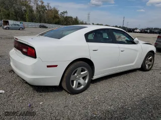 2014 Dodge Charger Police with VIN 2C3CDXAT0EH207305, listed as a Copart auction lot 43279514 with 0 mi miles and Salvage Title. Bid and sale history available at carsss.com. Image 3.