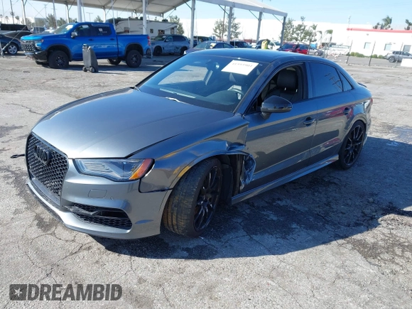 2015 Audi S3 2.0T Premium Plus with VIN WAUBFGFF9F1110461, listed as a IAAI auction lot 41593904 with 73,133 mi miles. Bid and sale history available at carsss.com. Image 2.