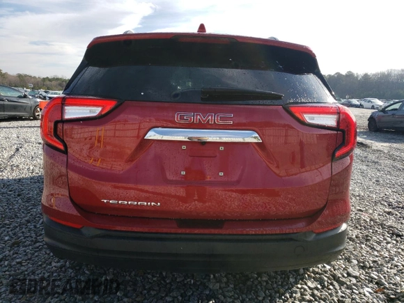 2023 GMC Terrain SLE with VIN 3GKALMEG5PL273428, listed as a Copart auction lot 87035234 with 13,944 mi miles and Salvage Title. Bid and sale history available at DreamBid. Image 6.