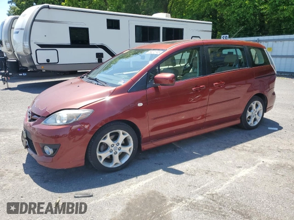 2009 Mazda 5 Grand Touring with VIN JM1CR293090348566, listed as a Copart auction lot 59270145 with 75,966 mi miles and Salvage title. Bid and sale history available at DreamBid. Image 1.