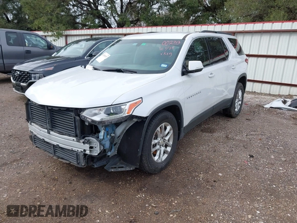 2019 Chevrolet Traverse LT Cloth with VIN 1GNERGKW8KJ171606, listed as a IAAI auction lot 41553157 with 95,802 mi miles. Bid and sale history available at carsss.com. Image 2.