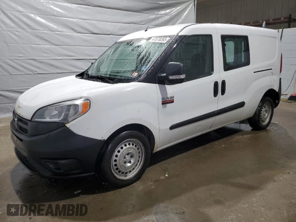 2017 Ram ProMaster City Cargo Tradesman z VIN ZFBERFAB3H6E48049, wystawiony jako Copart lot #47078265 z przebiegiem 198 206 mil mil oraz Szkody całkowita. Historia ofert i sprzedaży dostępna na DreamBid. Obrazek 1.