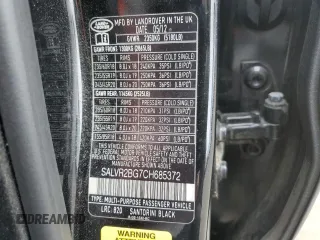 2012 Land Rover Range Rover Evoque Pure Premium with VIN SALVR2BG7CH685372, listed as a Copart auction lot 63607085 with 124,543 mi miles and Salvage title. Bid and sale history available at DreamBid. Image 13.