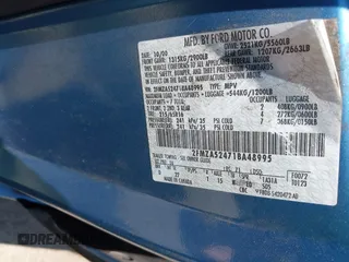 2001 Ford Windstar SE z VIN 2FMZA52471BA48995, wystawiony jako IAAI lot #42346381 z przebiegiem 188 707 mil mil oraz . Historia ofert i sprzedaży dostępna na DreamBid. Obrazek 9.