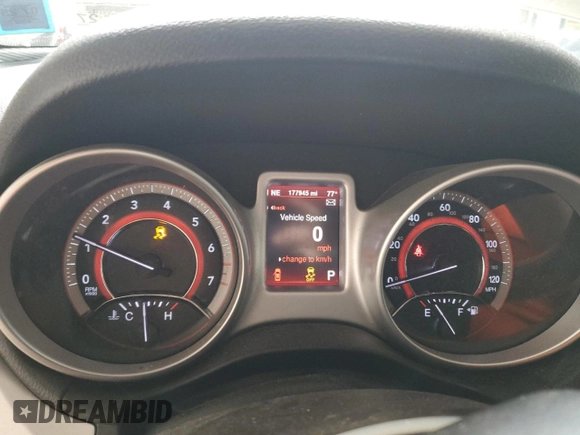 2013 Dodge Journey SXT with VIN 3C4PDDBG1DT521452, listed as a Copart auction lot 62660785 with 177,945 mi miles and Salvage title. Bid and sale history available at DreamBid. Image 9.