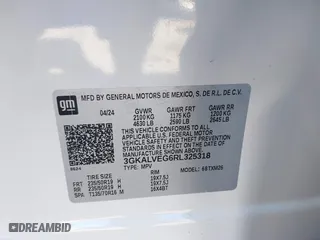 2024 GMC Terrain SLT with VIN 3GKALVEG6RL325318, listed as a IAAI auction lot 41626408 with 9,007 mi miles. Bid and sale history available at carsss.com. Image 9.