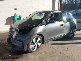 2019 BMW i3 with VIN WBY8P4C51K7E52192, listed as a IAAI auction lot 41696266 with 44,030 mi miles. Bid and sale history available at carsss.com. Image 2.