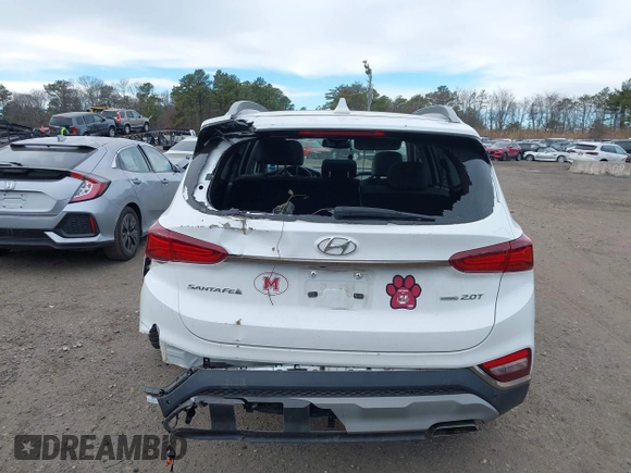 2020 Hyundai Santa Fe Limited with VIN 5NMS5CAA7LH148833, listed as a IAAI auction lot 41250252 with 59,429 mi miles. Bid and sale history available at carsss.com. Image 16.