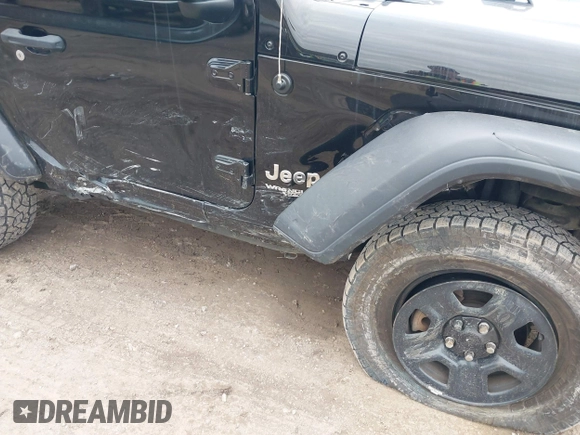 2018 Jeep Wrangler Sport S with VIN 1C4GJXAG0JW224562, listed as a IAAI auction lot 41327316 with 68,761 mi miles and . Bid and sale history available at DreamBid. Image 6.