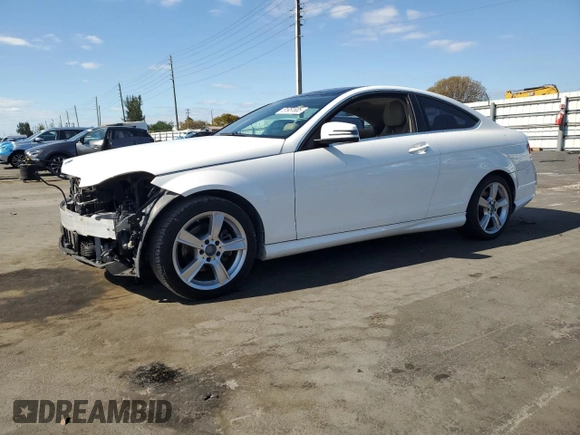 2014 Mercedes-Benz C 250 with VIN WDDGJ4HB7EG291559, listed as a Copart auction lot 51951685 with 72,773 mi miles and Salvage Title. Bid and sale history available at DreamBid. Image 1.