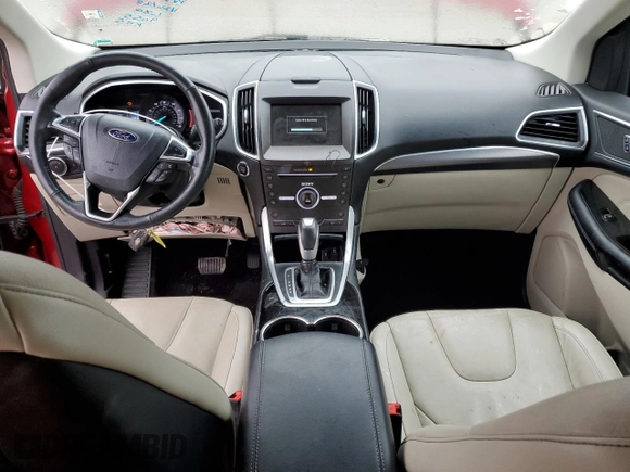 2015 Ford Edge Titanium with VIN 2FMTK4K8XFBC09055, listed as a Copart auction lot 43807355 with 99,591 mi miles and Salvage Title. Bid and sale history available at carsss.com. Image 8.
