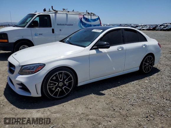 2019 Mercedes-Benz C 300 z VIN 55SWF8DB9KU298764, wystawiony jako Copart lot #57263505 z przebiegiem 95 037 mil mil oraz Szkoda całkowita • Salvage title. Historia ofert i sprzedaży dostępna na DreamBid. Obrazek 1.