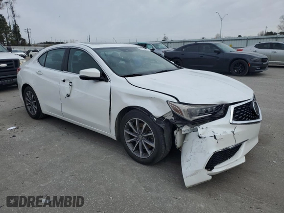 2019 Acura TLX with VIN 19UUB1F34KA010161, listed as a Copart auction lot 87157924 with 105,427 mi miles and Salvage Title. Bid and sale history available at carsss.com. Image 4.