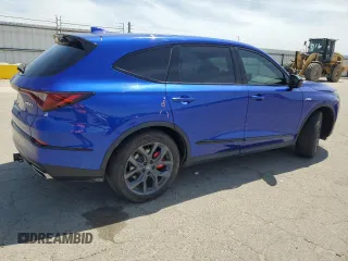 2022 Acura MDX w/A-Spec Package with VIN 5J8YE1H02NL041977, listed as a Copart auction lot 54224465 with 54,585 mi miles and Salvage title. Bid and sale history available at DreamBid. Image 3.