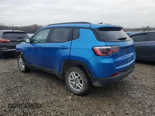 2018 Jeep Compass Sport with VIN 3C4NJCAB2JT287351, listed as a Copart auction lot 83685394 with 67,046 mi miles and Salvage Title. Bid and sale history available at carsss.com. Image 2.