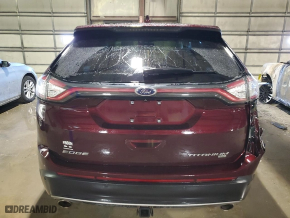 2017 Ford Edge Titanium with VIN 2FMPK4K88HBB02803, listed as a Copart auction lot 47005715 with 115,256 mi miles and Salvage Title. Bid and sale history available at carsss.com. Image 6.