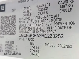 2021 Chevrolet Colorado 2WD LT with VIN 1GCHSCEA2M1223253, listed as a IAAI auction lot 41941342 with 50,755 mi miles. Bid and sale history available at carsss.com. Image 9.
