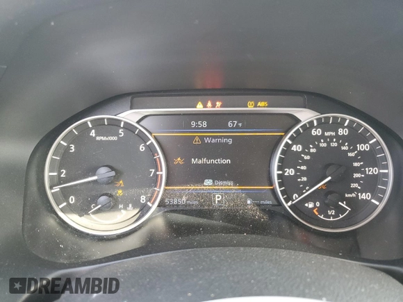 2020 Nissan Altima 2.5 SR with VIN 1N4BL4CV0LC169359, listed as a Copart auction lot 50250665 with 53,850 mi miles and Non Repairable. Bid and sale history available at carsss.com. Image 9.