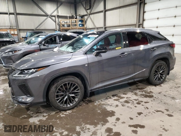 2021 Lexus RX with VIN 2T2YZMDA1MC289836, listed as a Copart auction lot 87644825 with 56,960 mi miles and Clean Title. Bid and sale history available at carsss.com. Image 1.
