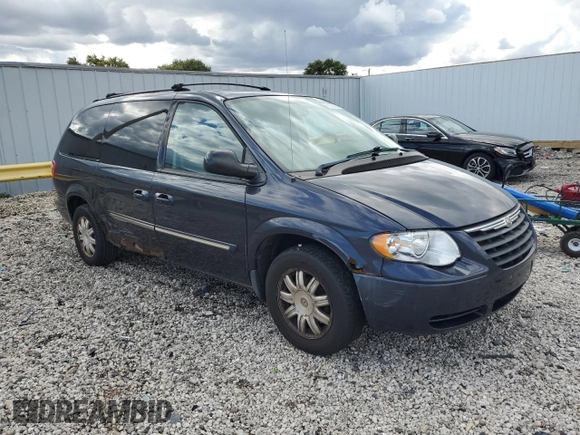 2007 Chrysler Town & Country LWB Touring with VIN 2A4GP54L27R262611, listed as a Copart auction lot 75550064 with 192,608 mi miles and Clean Title. Bid and sale history available at carsss.com. Image 4.