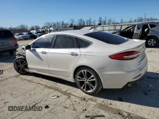 2019 Ford Fusion Titanium with VIN 3FA6P0K93KR286307, listed as a Copart auction lot 47221145 with 71,562 mi miles and Salvage Title. Bid and sale history available at carsss.com. Image 2.