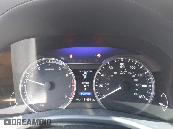 2014 Lexus GS 350 with VIN JTHBE1BL5E5038808, listed as a IAAI auction lot 41986207 with 181,659 mi miles. Bid and sale history available at carsss.com. Image 7.