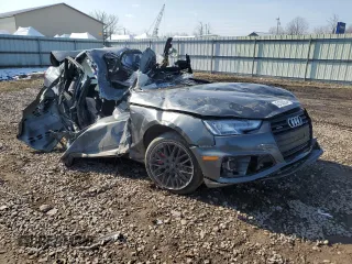 2019 Audi A4 Prestige with VIN WAUFNAF42KN012469, listed as a Copart auction lot 43100054 with 0 mi miles and Salvage Title. Bid and sale history available at carsss.com. Image 4.