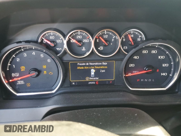 2019 Chevrolet Silverado 1500 LT with VIN 1GCRWCEDXKZ351645, listed as a Copart auction lot 71639124 with 29,393 mi miles and Salvage Title. Bid and sale history available at DreamBid. Image 9.