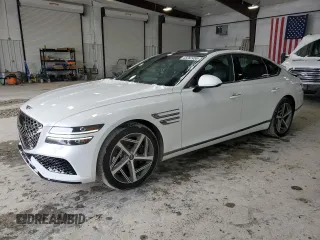2024 Genesis G80 3.5T Sport with VIN KMTGB4SD9RU205369, listed as a Copart auction lot 45282455 with 8,547 mi miles and Salvage Title. Bid and sale history available at carsss.com. Image 1.