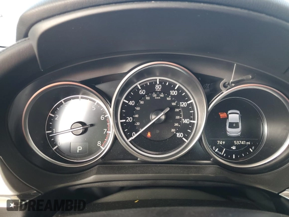 2020 Mazda 6 Sport with VIN JM1GL1UM5L1525756, listed as a Copart auction lot 46450495 with 53,741 mi miles and Salvage Title. Bid and sale history available at DreamBid. Image 9.
