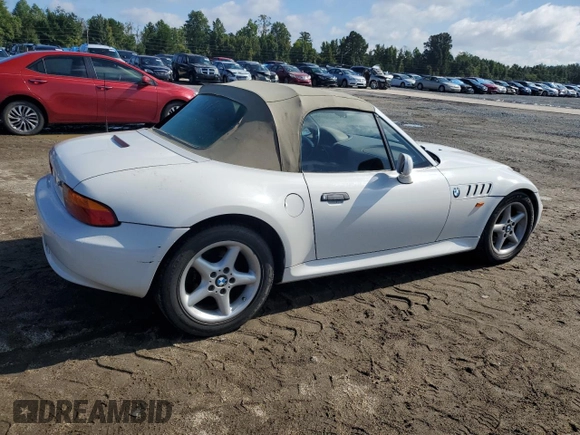 1999 BMW Z3 2.5 with VIN 4USCH9333XLG01960, listed as a Copart auction lot 72513814 with 160,293 mi miles and Salvage title. Bid and sale history available at DreamBid. Image 3.
