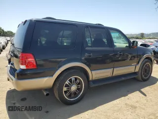 2003 Ford Expedition Eddie Bauer z VIN 1FMFU18L43LA54905, wystawiony jako Copart lot #56218915 z przebiegiem 129 587 mil mil oraz Czysty tytuł • Clean title. Historia ofert i sprzedaży dostępna na DreamBid. Obrazek 3.